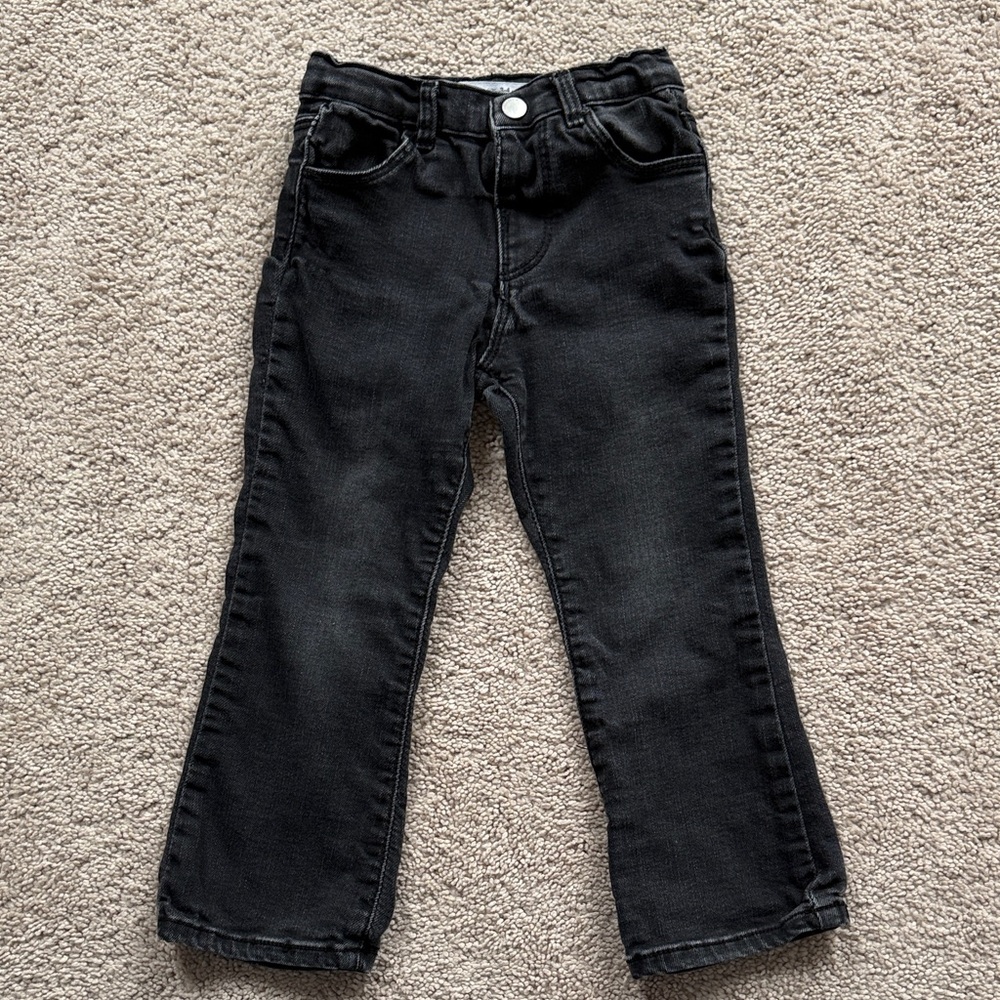 Zara Toddler Girl size 3-4 Black Denim Jeans